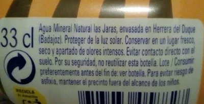 Lista de ingredientes del producto Bouteille d'eau Tigre Nestlé 