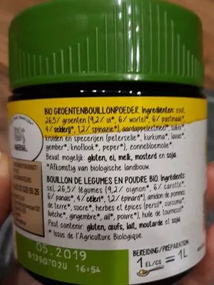 Lista de ingredientes del producto Bouillon de légumes en poudre Maggi 