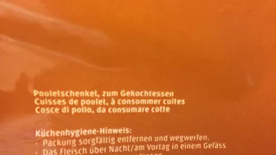 Lista de ingredientes del producto Cuisses de poulet Migros,  Micarna 