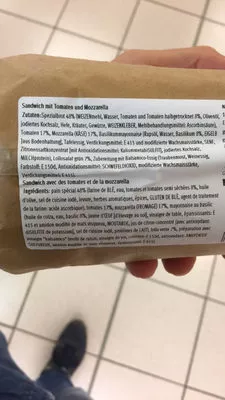 Lista de ingredientes del producto Vegi Caprese Anna's Best, Migros 200 g