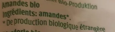 Lista de ingredientes del producto Amandes Migros Bio 200 g