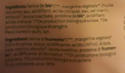 Lista de ingredientes del producto Pâte feuilletée Migros Bio, Migros, Jowa 320 g