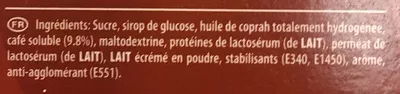 Lista de ingredientes del producto Capuccino Maxwell House, Kraft Foods 148g