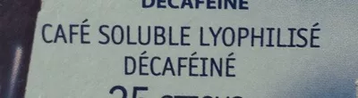 Lista de ingredientes del producto Qualité Filtre décaféiné Maxwell house 45g (25 sticks)