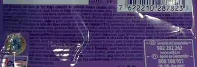 Lista de ingredientes del producto Milka Cioccolato Tuc Crackers Tavoletta GR 35 Milka 35g