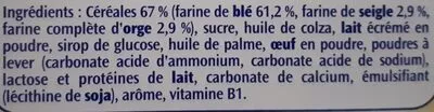 Lista de ingredientes del producto Petit Lu Vitabis 16X175G Lu 175 g voor 6 pakjes