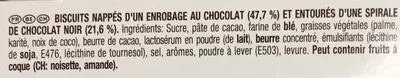 Lista de ingredientes del producto Mikado King Choco Chocolat Lu, Mikado 51 g