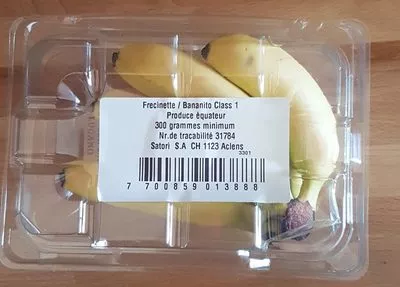 Lista de ingredientes del producto Mini Bananes 300g  