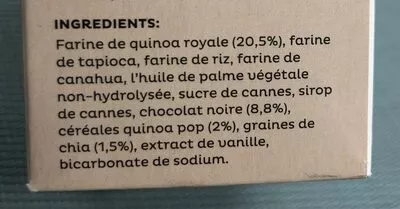 Lista de ingredientes del producto Quinette  