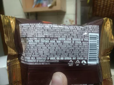 Lista de ingredientes del producto Alfajor Tofi Negro tofi 46g