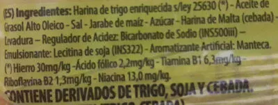 Lista de ingredientes del producto galletas hawita  