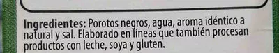 Lista de ingredientes del producto Porotos negro wasil  