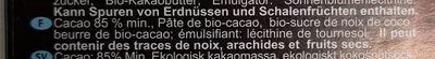 Lista de ingredientes del producto Choc. cru Pacari 85% Cacao Pacari 50 g