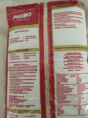 Lista de ingredientes del producto Riz pour Sushi Pigino 1 kg