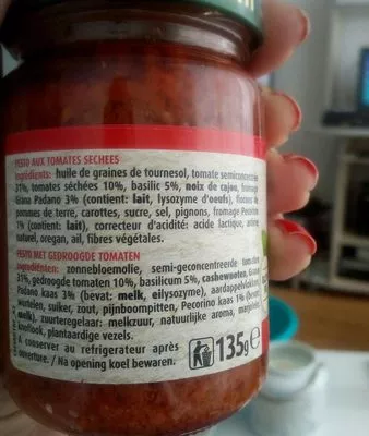 Lista de ingredientes del producto Ponti Pesto Rosso Ponti 