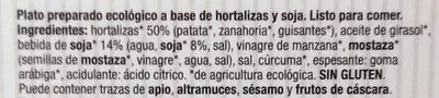 Lista de ingredientes del producto Ensaladilla rusa Germinal Bio Vegan, Germinal Bio, Germinal 150 g