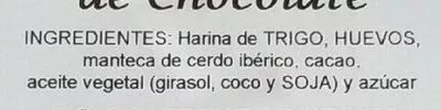 Lista de ingredientes del producto Roscas de Chocolate Parcan 