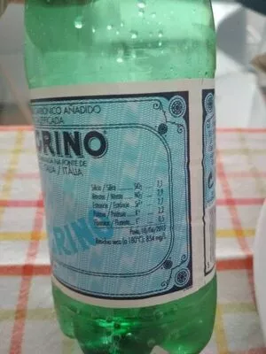 Lista de ingredientes del producto San Pellegrino Mineral Water San Pellegrino 