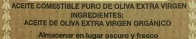 Lista de ingredientes del producto Aceite de oliva Carapelli Carapelli 1 L