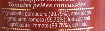 Lista de ingredientes del producto Polpa a dadini Petti 