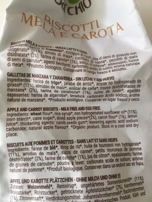 Lista de ingredientes del producto  sarchio 