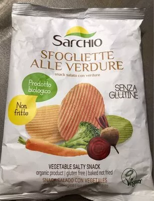 Lista de ingredientes del producto Snack Salado Con Vegetales Sarchio 