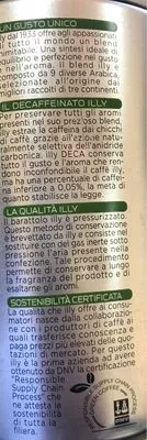 Lista de ingredientes del producto Illy Decaf Medium Roast Ground Coffee Illy 250 g