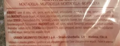 Lista de ingredientes del producto Mortadella Casa Modena 100 g