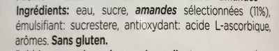 Lista de ingredientes del producto Condorelli Latte Di Mandorla (almond Milk) Condorelli 1000 ml