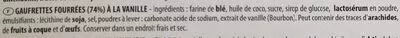 Lista de ingredientes del producto Vagnilia Poker Gastone Lago 180 g (4x45g)