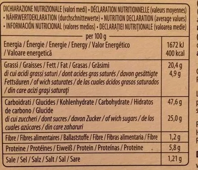 Lista de ingredientes del producto Dal Colle Ciambella Allo Yogurt 300G Dalcolle 300 g