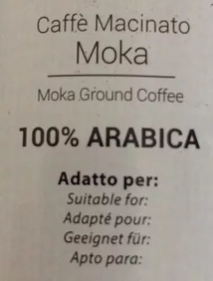 Lista de ingredientes del producto Caffé Macinato Moka Bialetti 