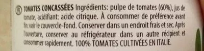 Lista de ingredientes del producto Polpa di pomodoro Consorzio Casalasco del Pomodoro 210 g