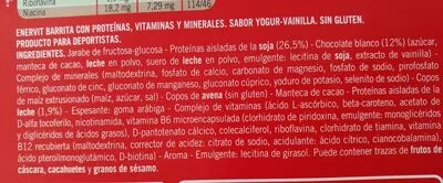 Lista de ingredientes del producto Barrita Enervit Sport 