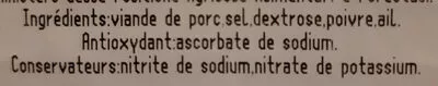 Lista de ingredientes del producto Cacciatore Italiano Fratelli Beretta 90 g