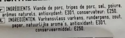 Lista de ingredientes del producto 140G Mortadella Bologna Parmacatto Parmacotto 