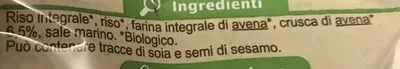 Lista de ingredientes del producto Galettes de Riz Croustillantes à l'Avoine Carrefour bio 