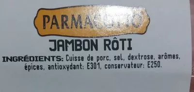 Lista de ingredientes del producto Jambon  