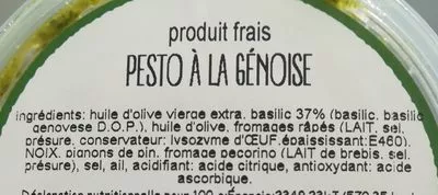 Lista de ingredientes del producto Pesto à la Génoise Il Pastaio Ligure 