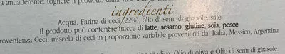 Lista de ingredientes del producto La Farinata della Spezia Zanini 320g