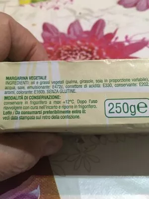 Lista de ingredientes del producto Margarine végétale  