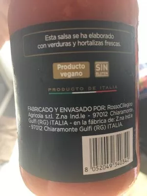 Lista de ingredientes del producto  camarina 