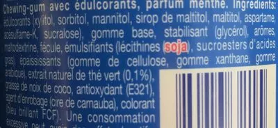 Lista de ingredientes del producto Mentos pure fresh Mentos 90g