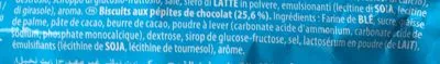 Lista de ingredientes del producto  Chips Ahoy 