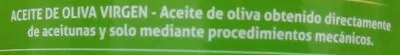 Lista de ingredientes del producto Aceite de oliva virgen Carbonell 3 l.