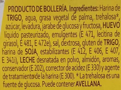 Lista de ingredientes del producto Donuts Panrico Glace Pack Donuts 312 g