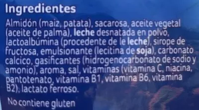 Lista de ingredientes del producto Almirón Galletas Sin Gluten Nutricia 