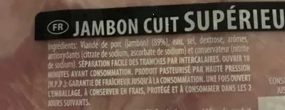 Lista de ingredientes del producto Jambon cuit Espuña 180 g