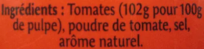 Lista de ingredientes del producto La Pulpe de Tomates Heinz 350 g, 330 ml