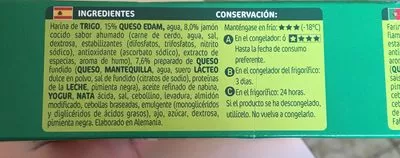 Lista de ingredientes del producto Pannini jambon fromage Dr. Oetker 